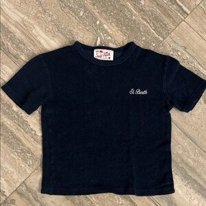MC2 Saint Barth navy terry cloth Kids Tee size 6y